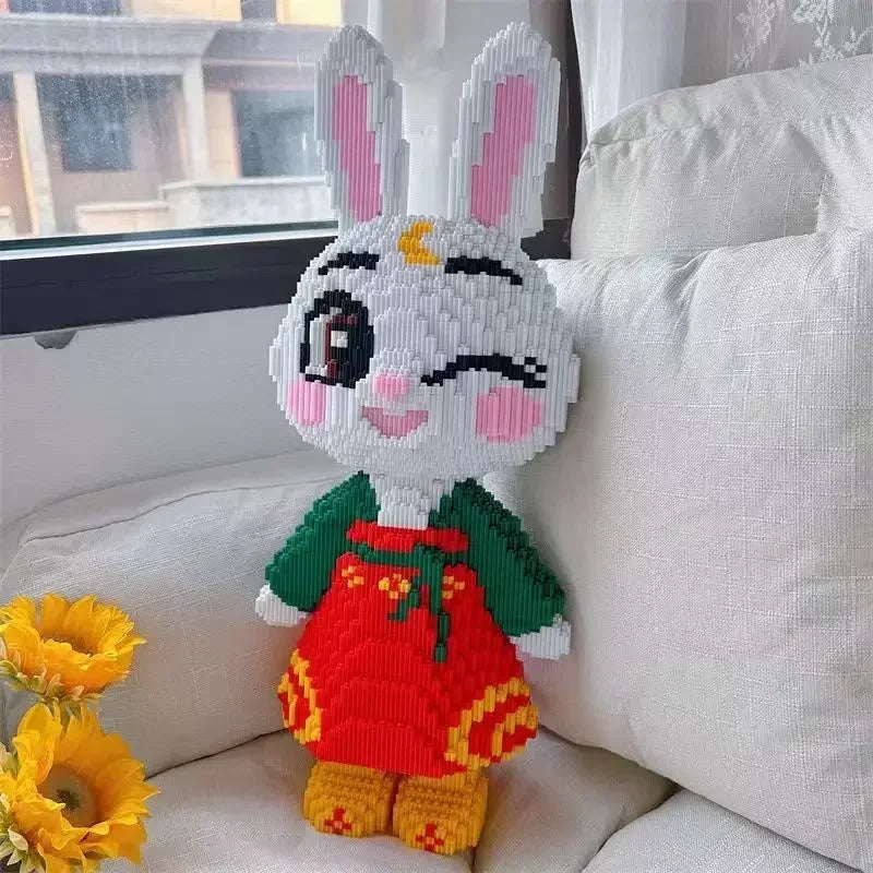 Kaninchen im Kleid | Bausteine