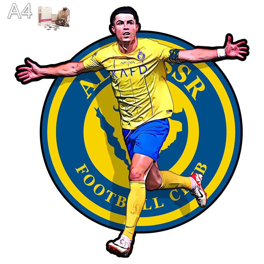 Ronaldo Al-Nassr | 2D Holzpuzzle