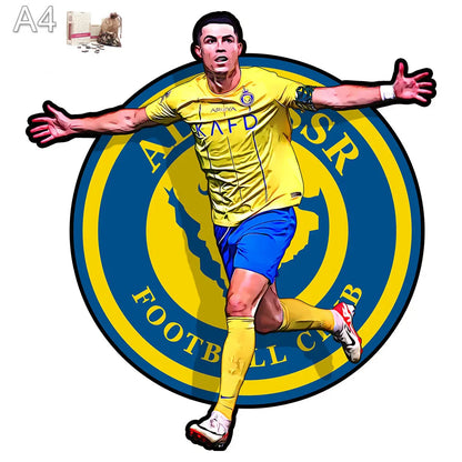 Ronaldo Al-Nassr | 2D Holzpuzzle