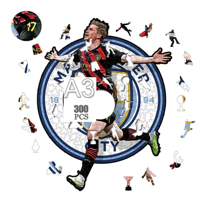 Kevin de Bruyne | Manchester City | 2D Holzpuzzle