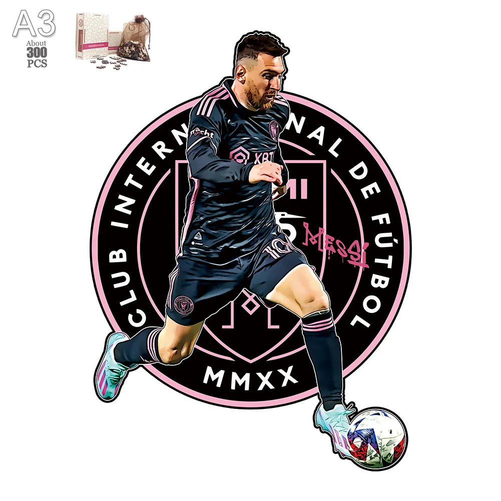 Messi Inter Miami | 2D Holzpuzzle