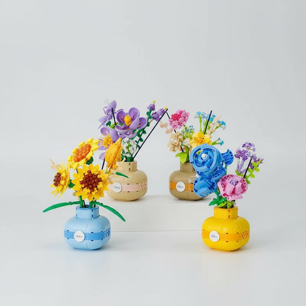 Sonnenblumen in Vase | Bausteine