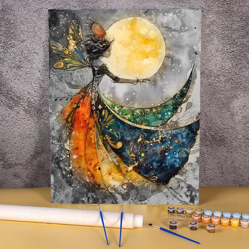 Tanz unter dem Mond – Malen nach Zahlen