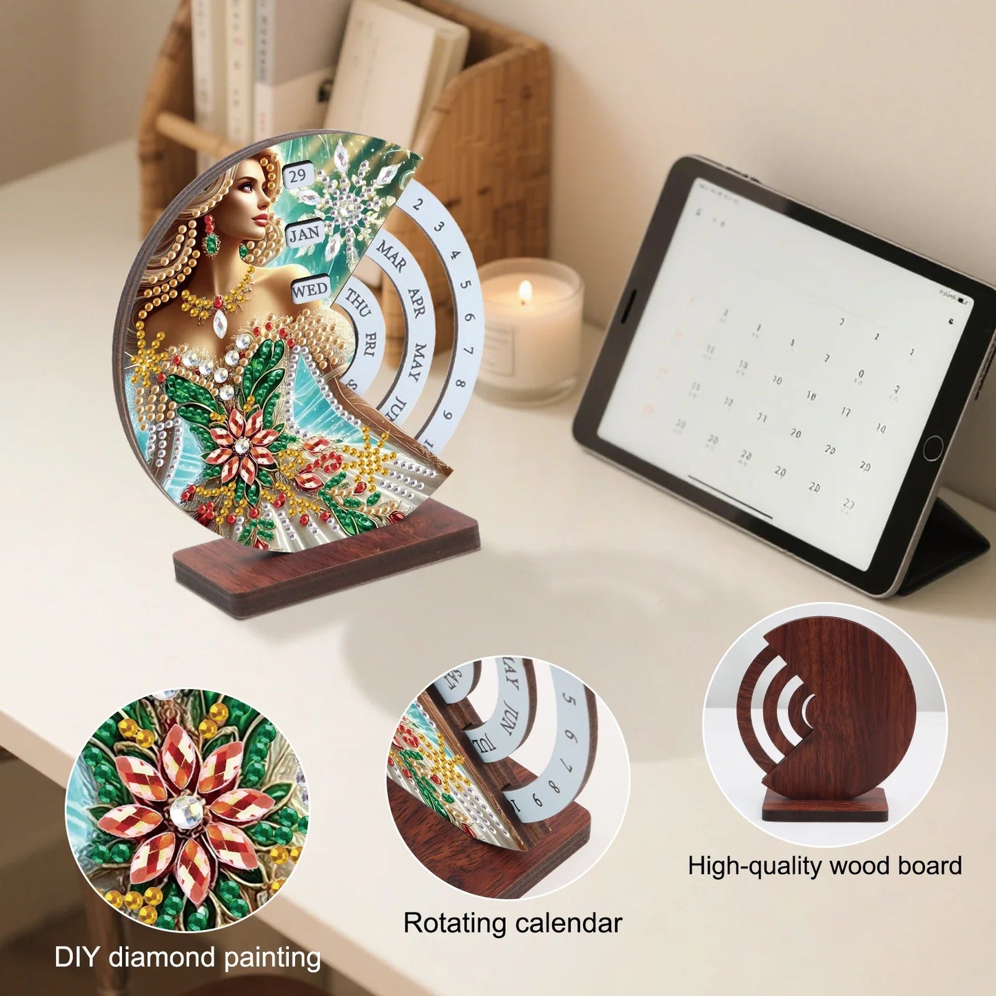Frau | Kalender | Diamond painting