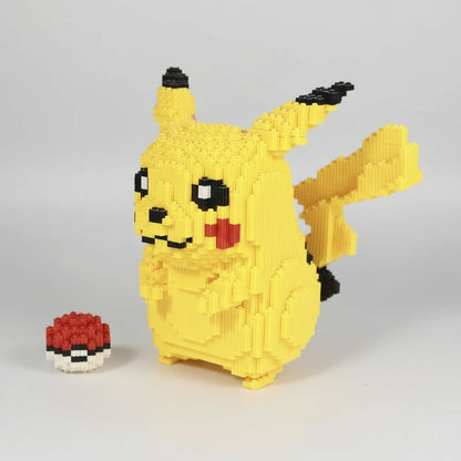 Gelbes Blitztier mit Ball | Bausteine