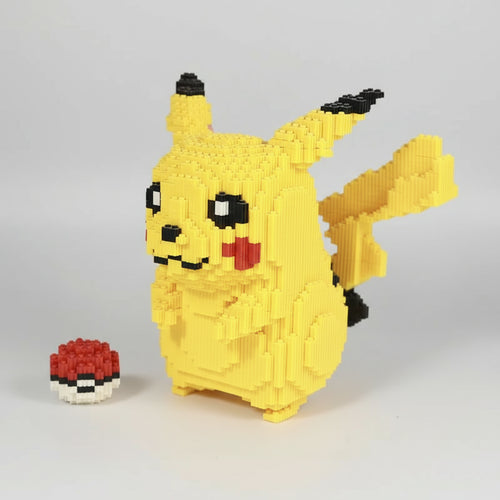 Gelbes Blitztier mit Ball | Bausteine