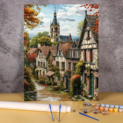 Das verlorene Dörfchen – Malen nach Zahlen