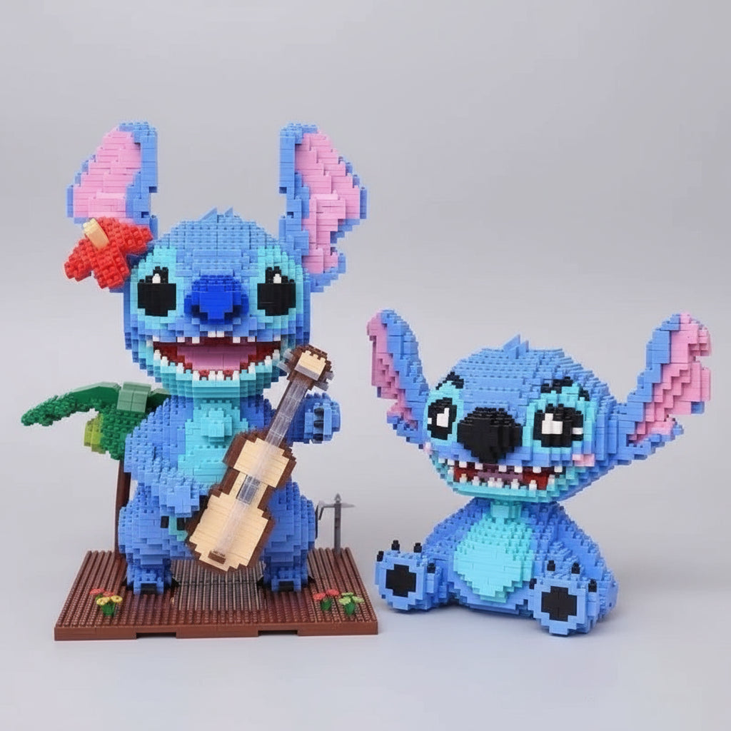 Blaues Wesen mit Gitarre  | Bausteine