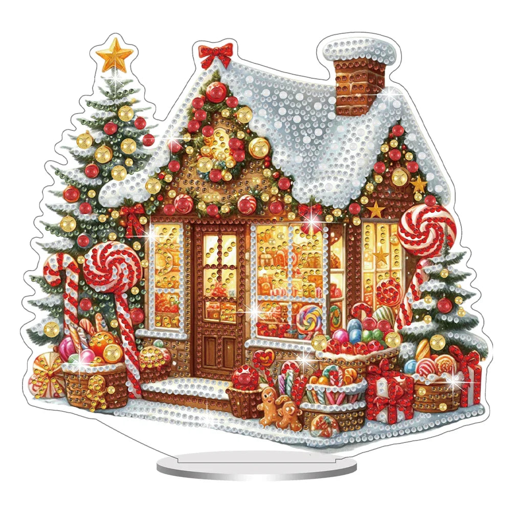 5D Weihnachts-Süßigkeitenhaus | Diamond Painting