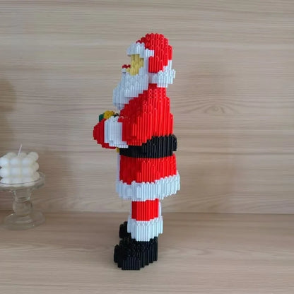 Weihnachtsmann mit Geschenk | Bausteine