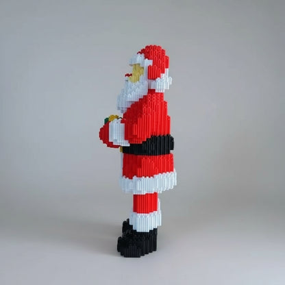 Weihnachtsmann mit Geschenk | Bausteine