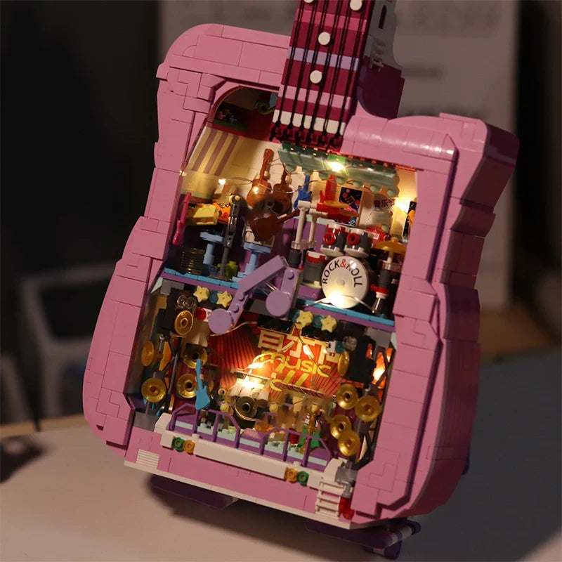 Rosa Gitarre | Bausteine