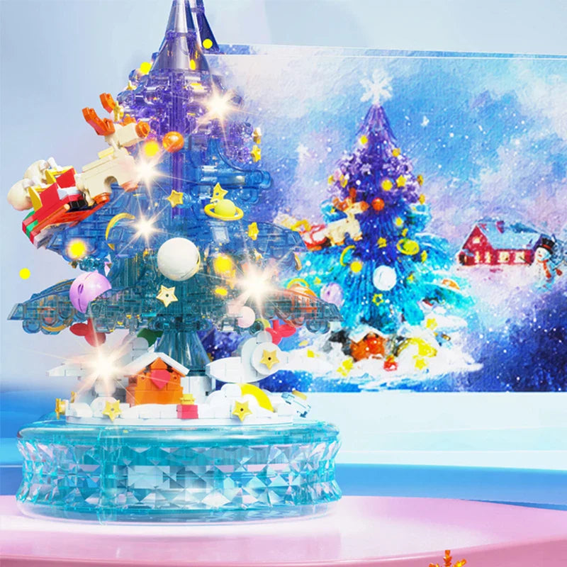 Fantasie-Weihnachtsbaum | Spieluhr  | Bausteine