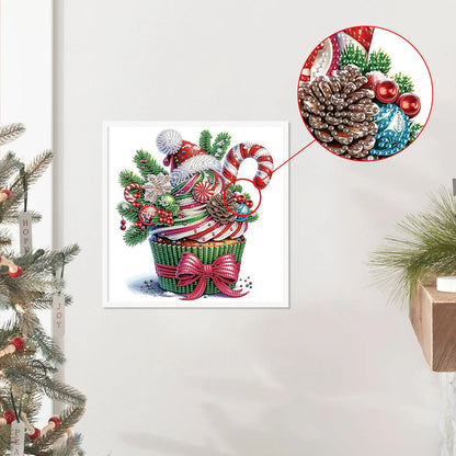 Weihnachts-Cupcake | Diamond Painting
