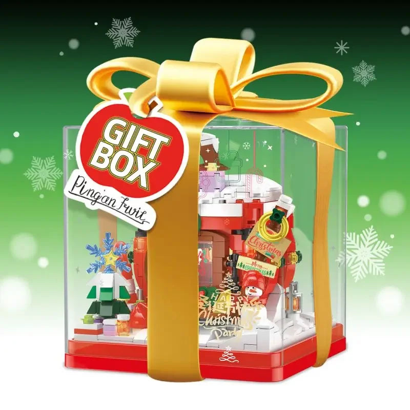 Weihnachtsapfel im Geschenk | Bausteine