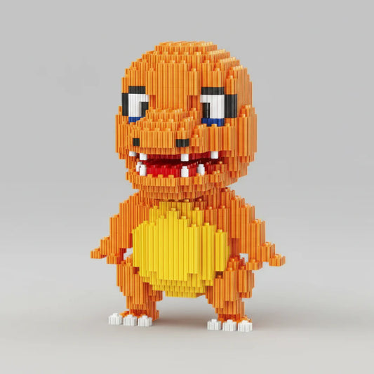 Feuriges oranges Wesen | Bausteine