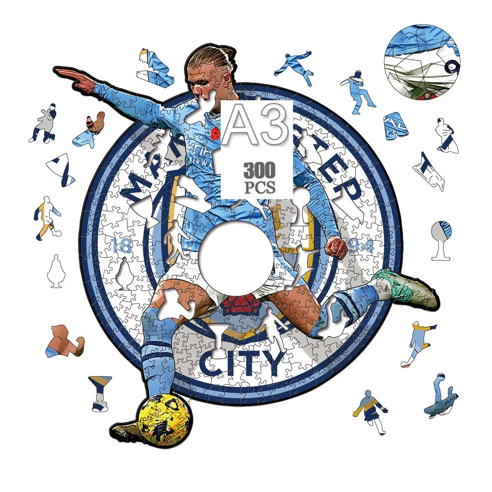 Erling Haaland Shot | 2D Holzpuzzle