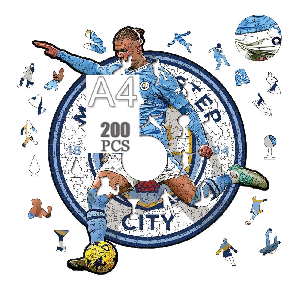 Erling Haaland Shot | 2D Holzpuzzle