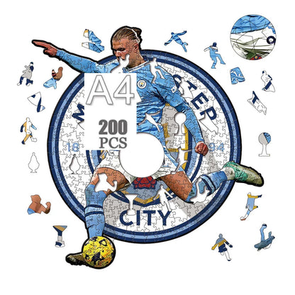 Erling Haaland Shot | 2D Holzpuzzle