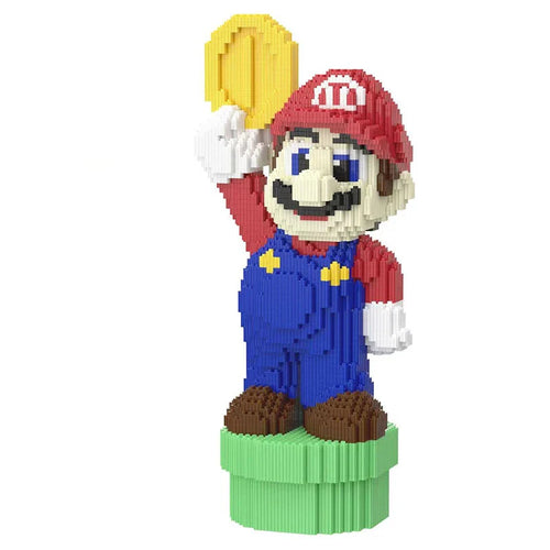 Roten Klempner mit Münze | Bausteine