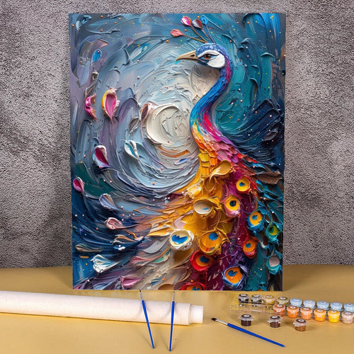 Pfau | Malen nach Zahlen