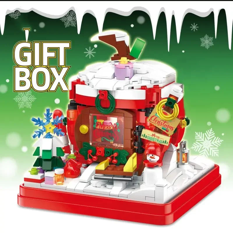 Weihnachtsapfel im Geschenk | Bausteine