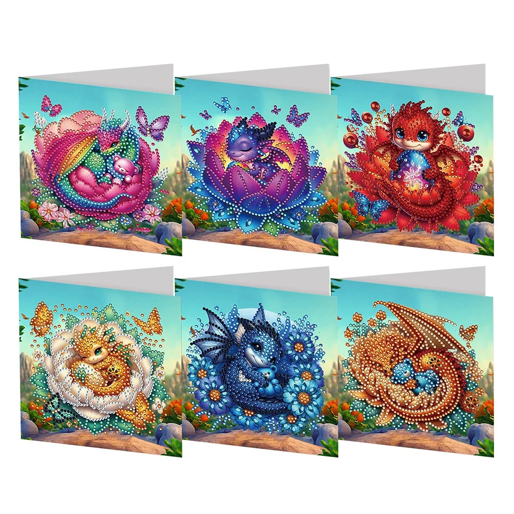 Verschiedene Karten | 6 Stück | Diamond Painting