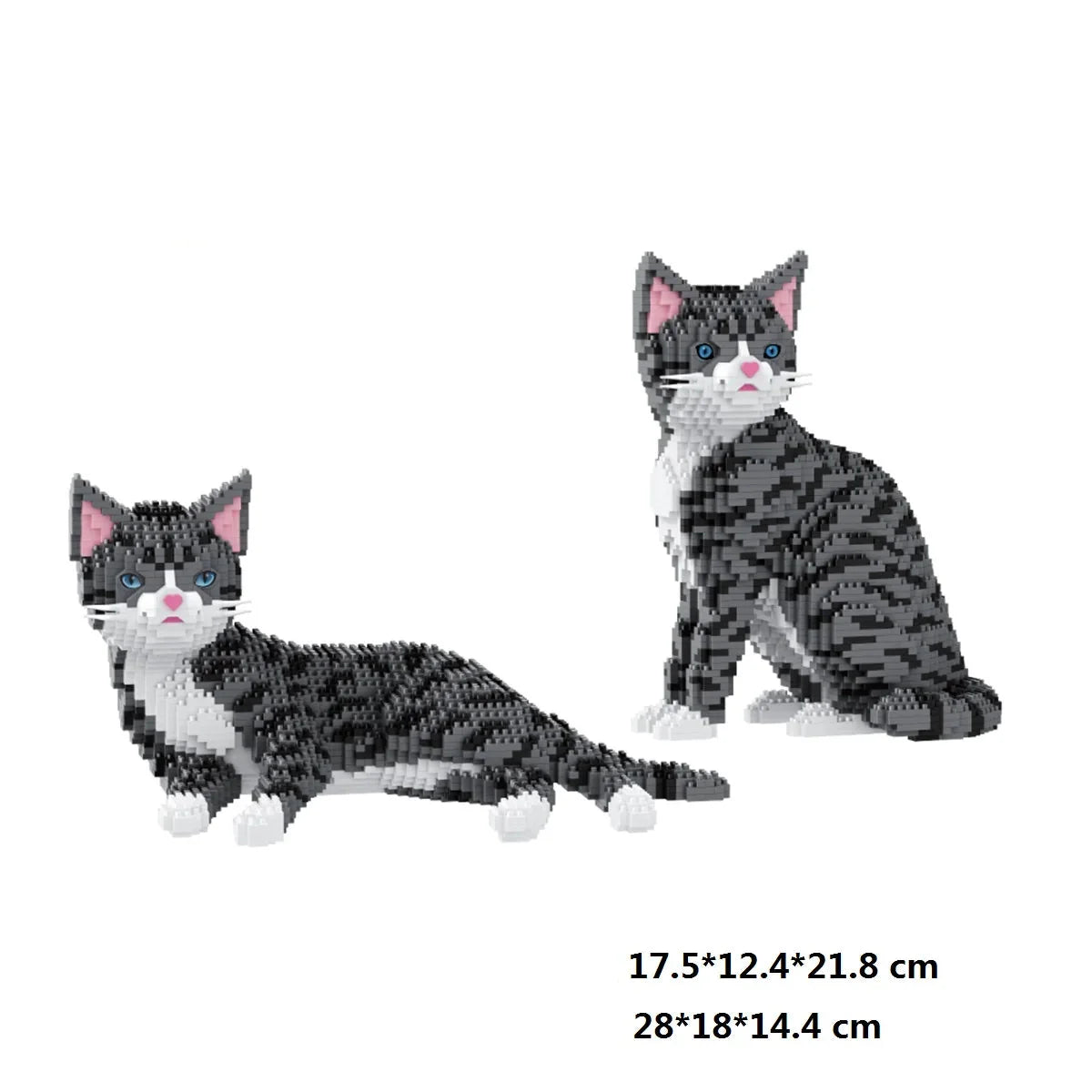 2 in 1 Tabby Katze | Bausteine