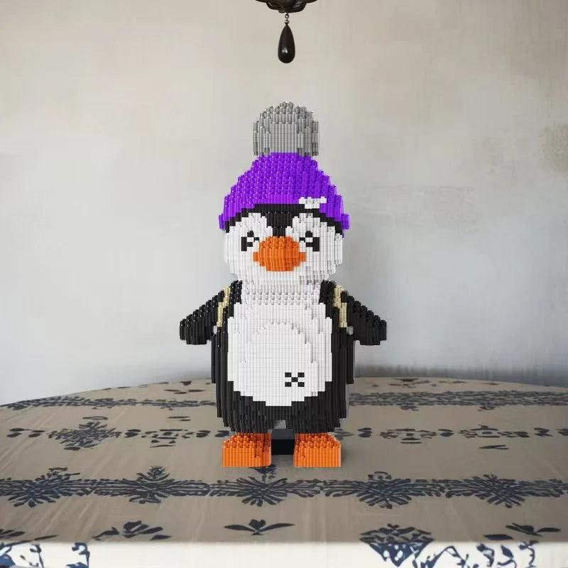 Pinguin mit Mütze | Bausteine