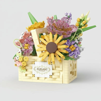 Kreativer Blumenkorb | Bausteine