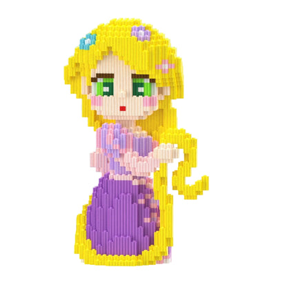 Prinzessin mit langen Haaren | Bausteine