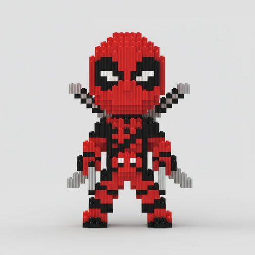 Rot-schwarzer Superheld | Bausteine