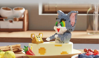 Kat & Maus im Käseblock | Bausteine