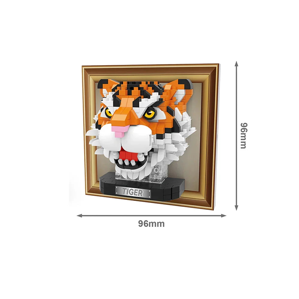 Mini 3D Bild Tiger | Bausteine
