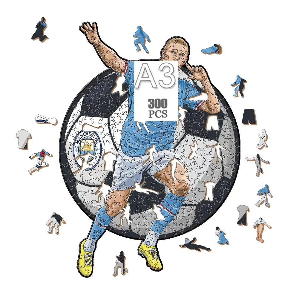 Erling Haaland | 2D Holzpuzzle