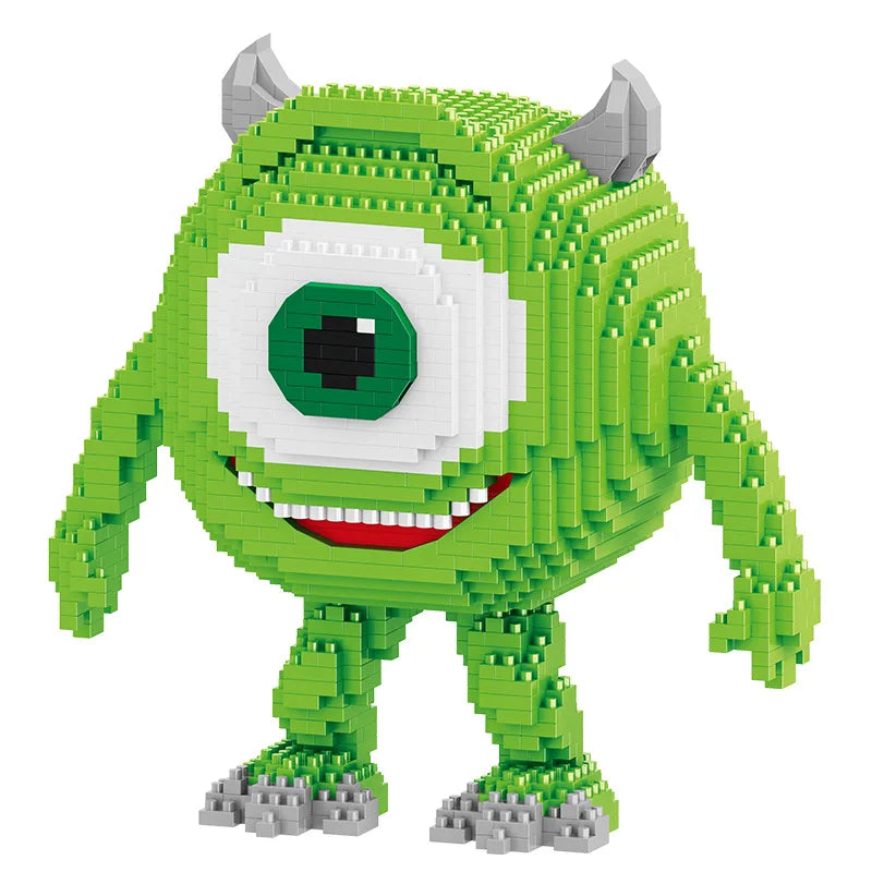 Grünes Monster mit einem Auge | Bausteine