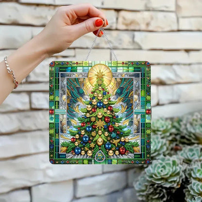 Weihnachtsbaum | Türanhänger | Diamond Painting