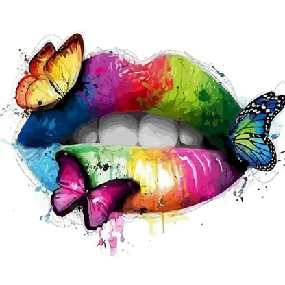 Schmetterling auf dem Mond | Malen nach Zahlen