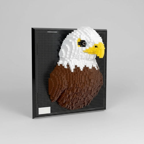 Adler auf Bauplatte | Bausteine