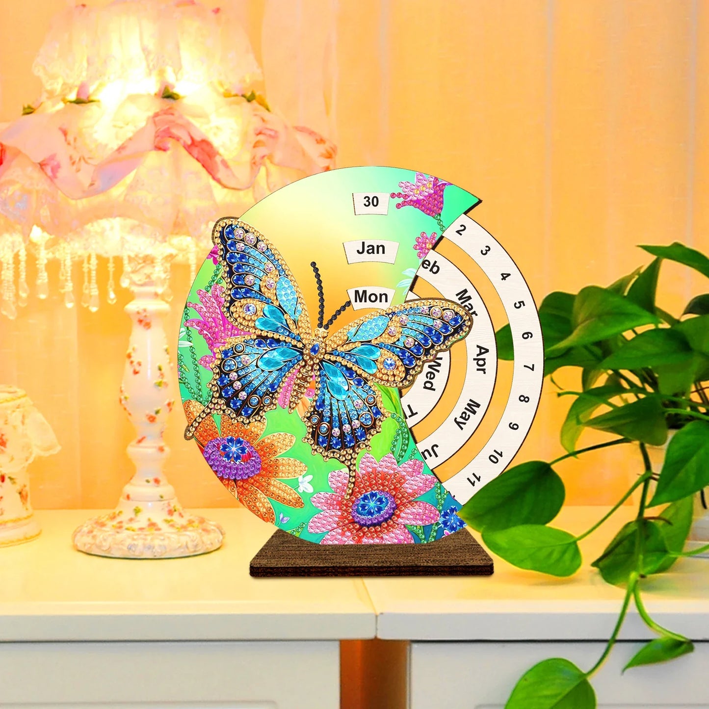 Blauer Schmetterling | Kalender | Diamond Painting