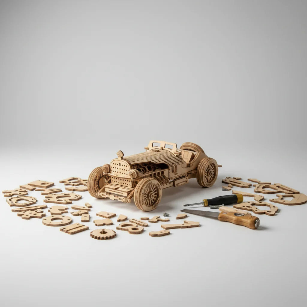Vintage Sportwagen | 3D Puzzle