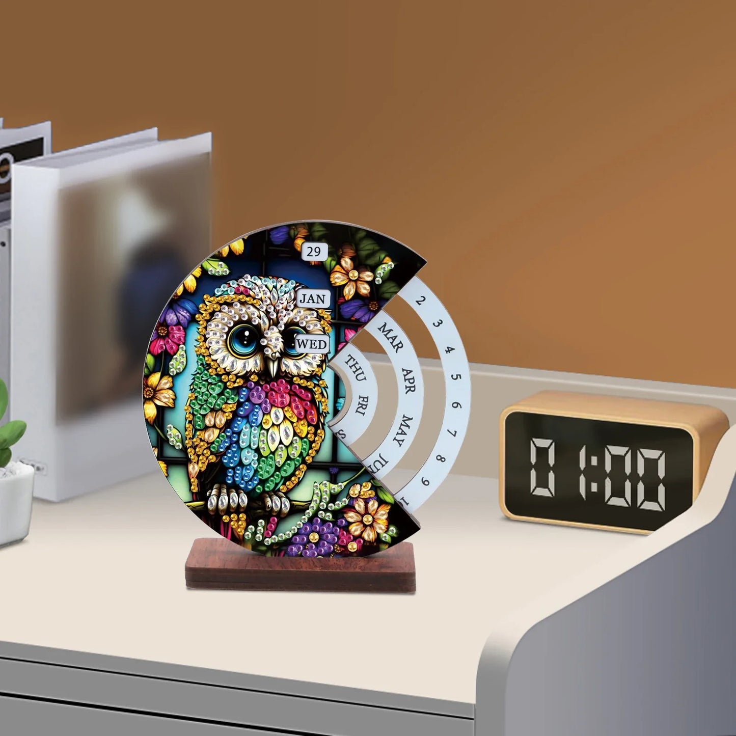 Bunte Eule | Kalender | Diamond Painting