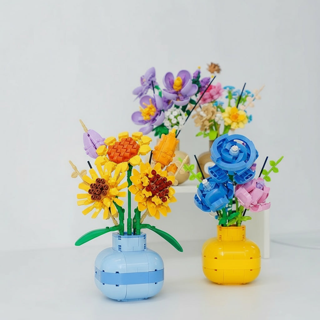 Sonnenblumen in Vase | Bausteine