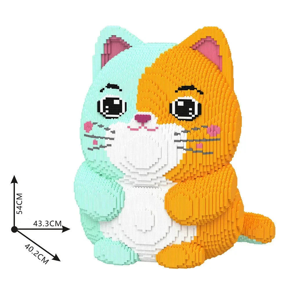 MEGA bunte Katze | Bausteine