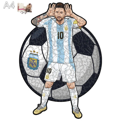 Messi Argentinien – Jubelpose | 2D Holzpuzzle