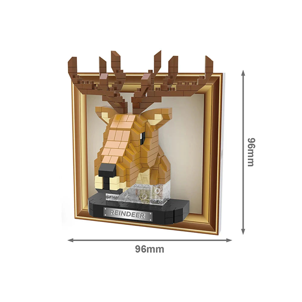 Mini 3D Bild Hirsch | Bausteine