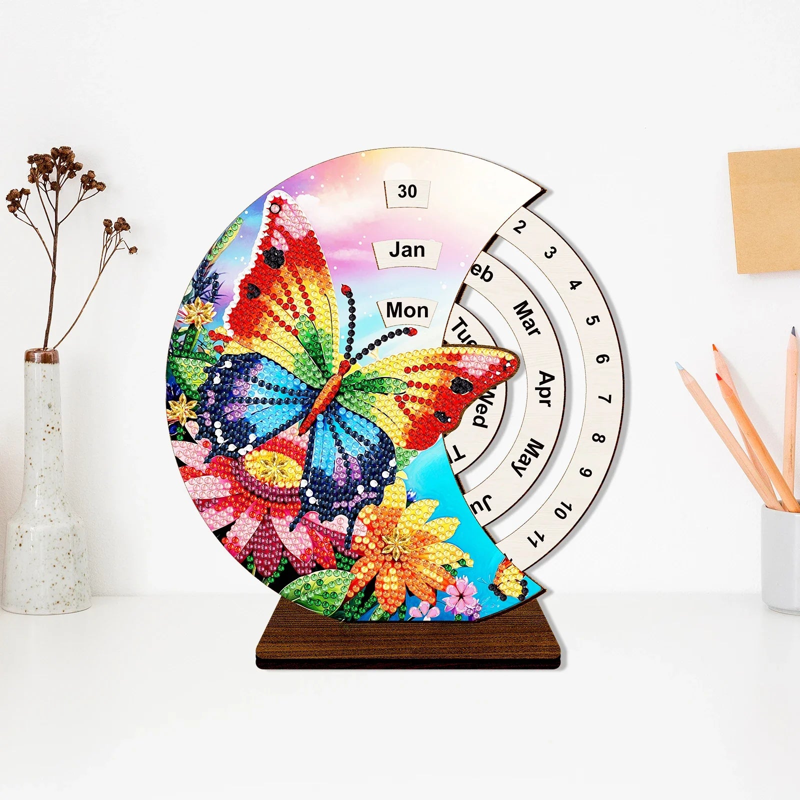 Regenbogen-Schmetterling | Kalender | Diamond painting