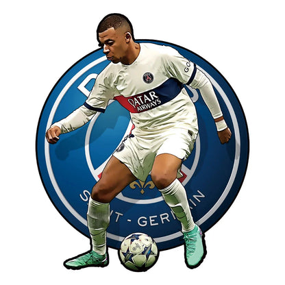 Mbappé PSG Auswärtstrikot | 2D Holzpuzzle