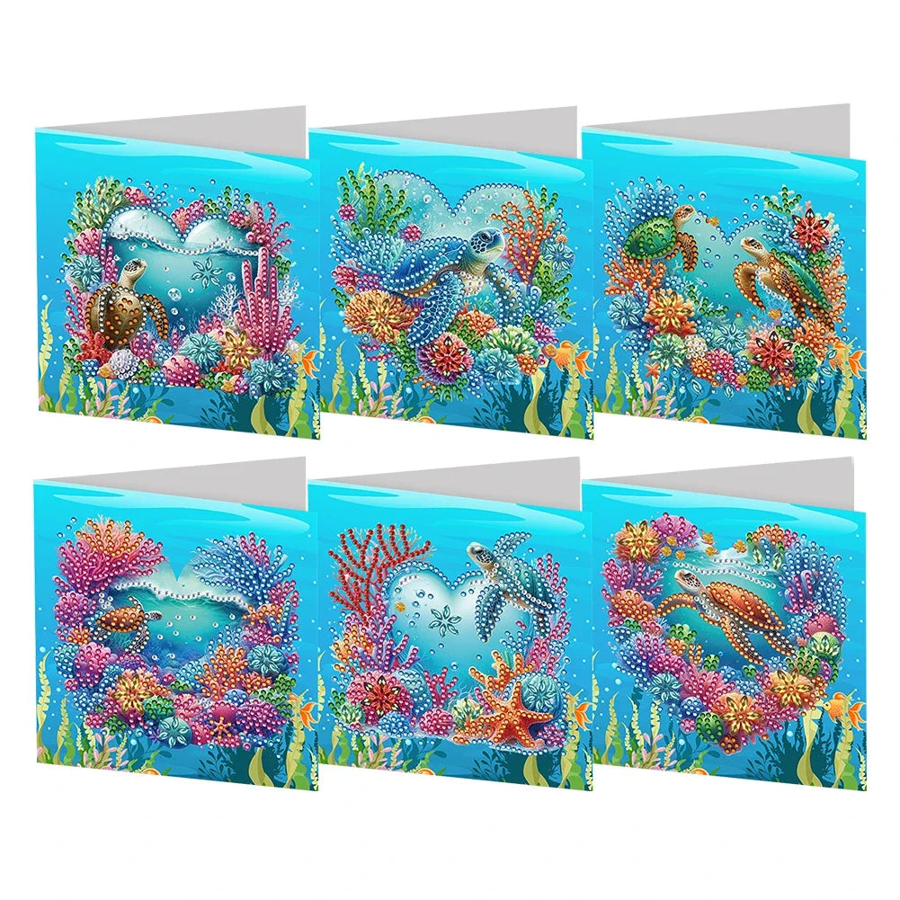 Verschiedene Karten | 6 Stück | Diamond Painting