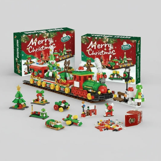 Weihnachtszug Adventskalender 24 Tage | Bausteine